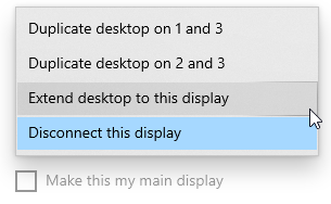 display settings
