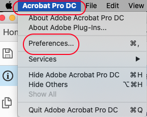 Screenshot of Adobe Preferences Logo